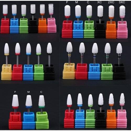 1pc--Ceramic Nail Drill Bit Milling Cutter for Electric Flame Corn Files for Pedicure Machine Polish Accessory Manicure Drill Bi