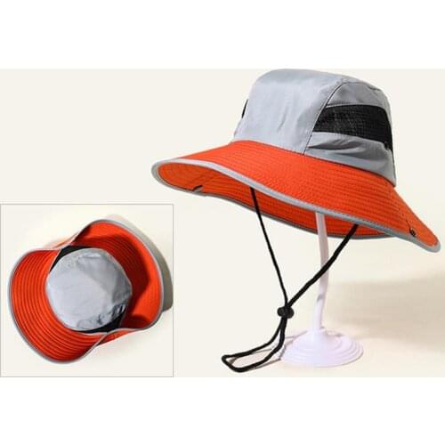 1PCS Summer Mens Outdoor Mountaineering Fishing Hat Color Matching Big Brim Fisherman Hat Sun Hat Dropshipping