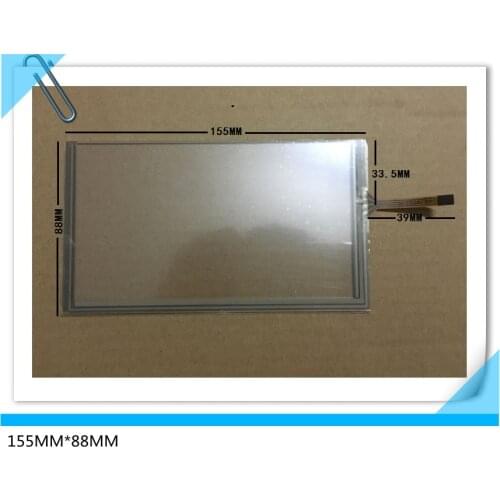 155mm*88mm GPS navigation vehicle 6.2 inch touch screen 155*88 resistive touch panel free shipping
