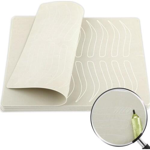 3/5/10pcs Eyebrow Tattoo Practice Skin Permanent Makeup Microblading Supplies Eyebrow Training Synthetic Skin Tattoo Accesories