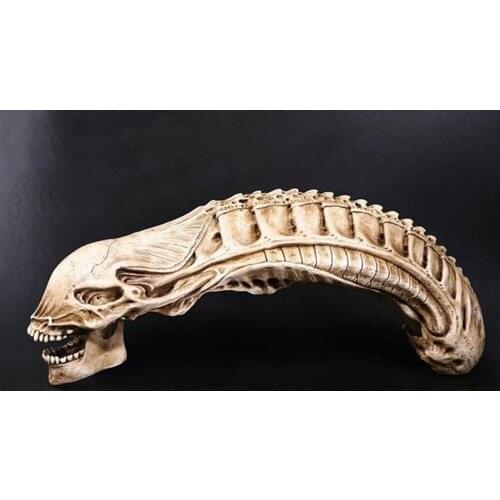 50CM Home Horror boys years film and television props Iron blood heteromorphic skull model head crafts statue home decoration