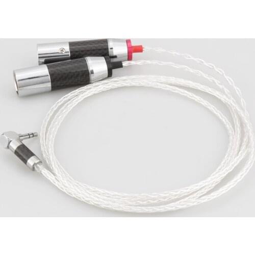 NewAudiocrast 3.5mm TRS Stereo Male to Dual XLR Male Audio Cable for Smartphone Laptop MP3/4 to powered Speaker Mixer Y Splitter