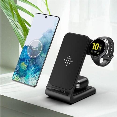 QI Wireless Charger For Samsung iPhone Wireless Charging For Samsung Watch Active Galaxy Buds iWatch 1 2 3 4 5 for Airpods TWS