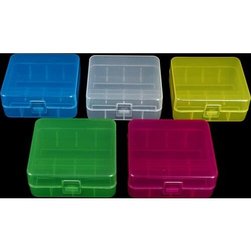 1pc 26650 Battery Case Hard Plastic Holder Waterproof And Non-slip Storage Box Cover Battery Organizer Box