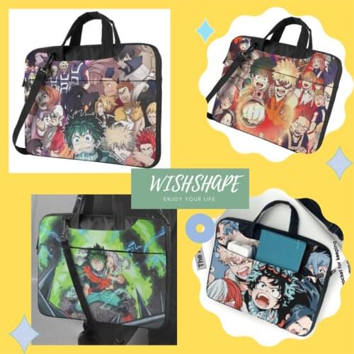 Mha Laptop Bag Case Business Crossbody Computer Bag Shockproof Vintage Laptop Pouch