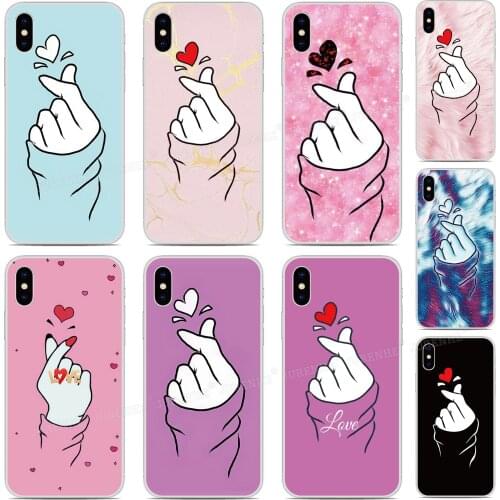 Finger Heart Case For Motorola Moto G30 G10 Edge S Fusion G9 Plus G Play Stylus One 5G ACE E7 Power Action Macro Vision Cover
