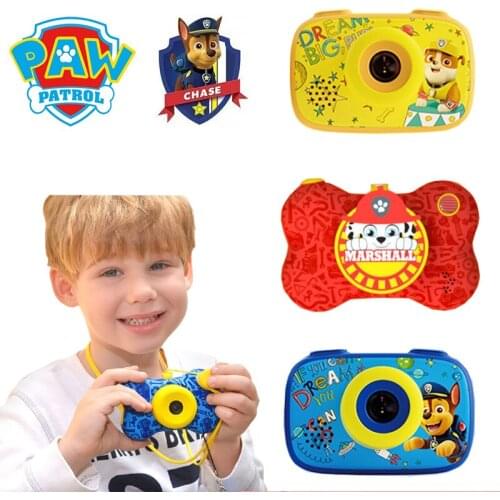 Paw Patrol Anime Children Camera Mini HD with SD Card Video Intelligent Shooting Boy Girl Digital Camera Sports Toys Kids Gift