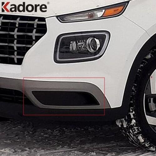 For Hyundai Venue 2019 2020 Chrome Front Fog Light Lamp Cover Garnish Outer Foglight Trim Car-styling Auto Exterior Accessories