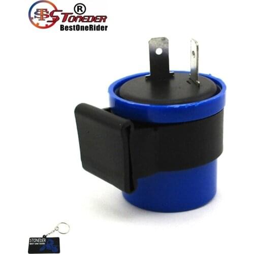STONEDER 12V 2 Pin Indicator Light Turn Signal Flasher Blinker Relay For Motocross Motorcycle ATV Quad 4 Wheeler