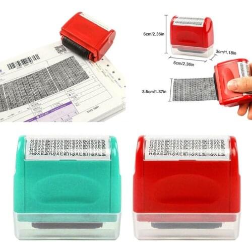 Security Stamp Roller Privacy Seal Roller Type Cover Eliminator Seal Portable Self-Inking Identity Theft Protection Roller Stamp