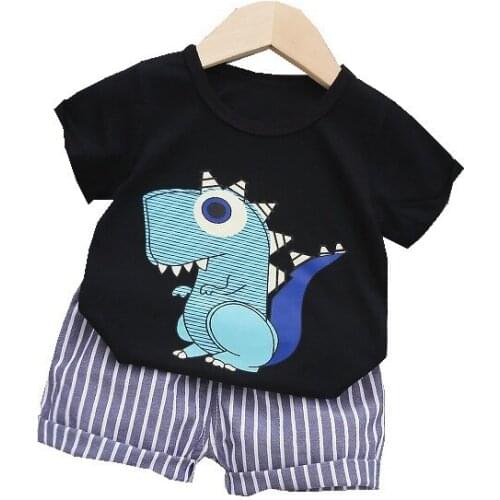 New Summer Baby Girls Fashion Clothes Children Boy T Shirt Shorts 2Pcs/sets Toddler Casual Costume Infant Kids Cotton Sportswear