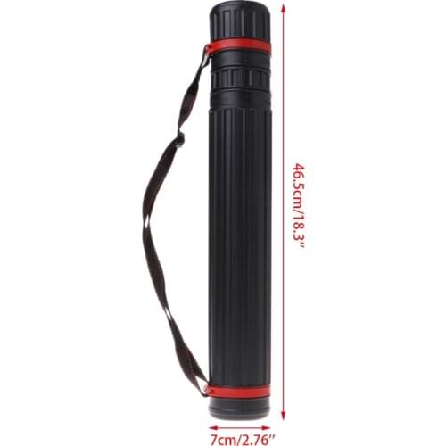 Flexible Plastic Telescopic Bluprint Document Painting Paper Storage Tube Box L4MD