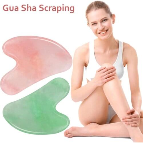 Anti Aging Natural Jade Gua Sha Scraping Board Body Care Massage Tool Spa Acupuncture Scraper Back Face Arm Leg Slimming DFA