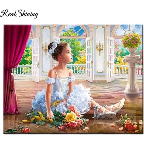 Diy diamond Ballerina girl diamond painting full square/round drill diamond embroidery Xmas landscape Z0075