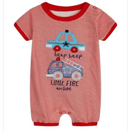 2016 New Bodysuits For Baby Girls Long Sleeve Body Infant Bebe Boys Flowers Kitty Truck Spring Fall Brand Clothing