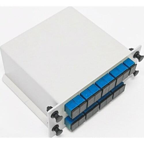 SC/UPC Mini PLC 1X16 splitter Fiber Optical Box 1x16 PLC Fibre Splitter FTTH PLC Splitter Box Single Mode