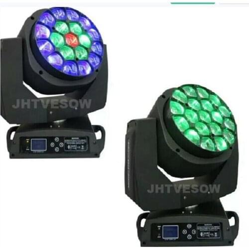 Dmx bee eye 19x15w zoom stage light wash moving head pixel control dmx512 lyre bee eyes sharpy beam moving head lightings dj led