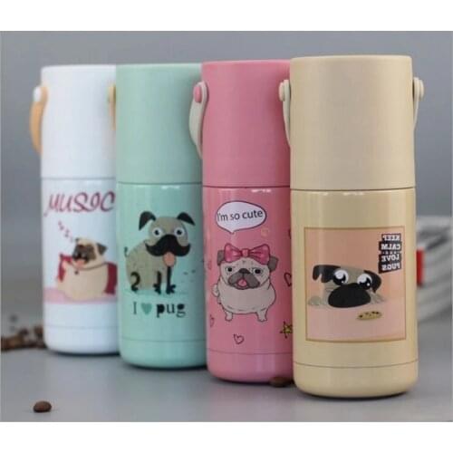 360ML Thermo Cup Stainless Steel Vacuum Flasks Cartoon Bottle Belly MugThermal Bottle For Water Insulated Tumbler For Animal Cup