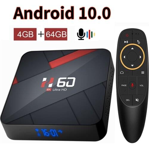 HONGTOP Android 10 TV BOX 2.4G&5.8G Wifi 4GB 32GB 64GB 6k 3D TV receiver Media player HDR+ High Qualty Very Fast Smart TV Box