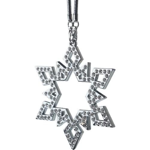 Snowflake Ornament Multifunctional Brilliant Pendant Decoration Big snowflake ornaments car pendants creative car pendants car