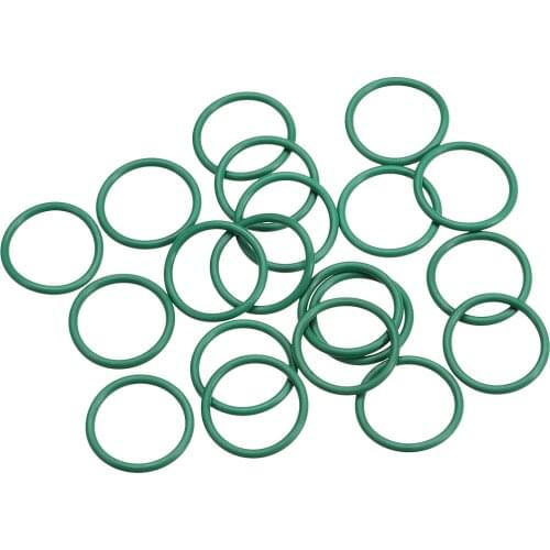 Uxcell 20Pcs Fluorine Rubber O Rings, 15mm OD, 12mm Inner Diameter, 1.5mm Width, Seal Gasket Green pneumatic repairs, etc