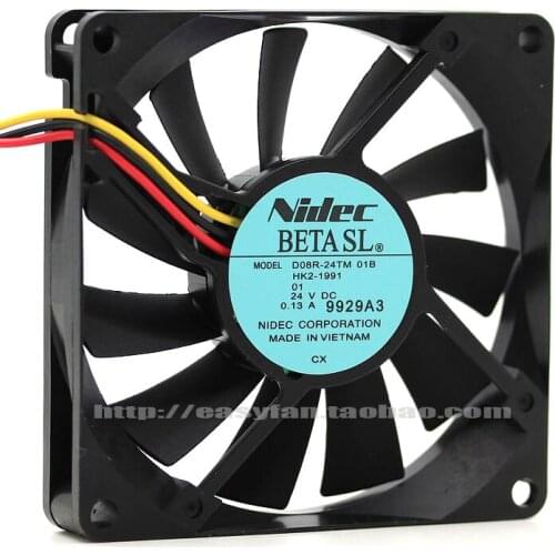 NEW NIDEC D08R-24TM 01B 8CM 24V 0.13A Frequency converter cooling fan