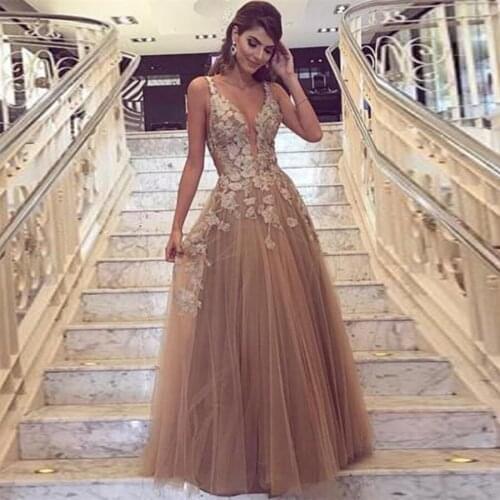 Prom Dresses Open Back Long Evening Dress vestidos de fiesta