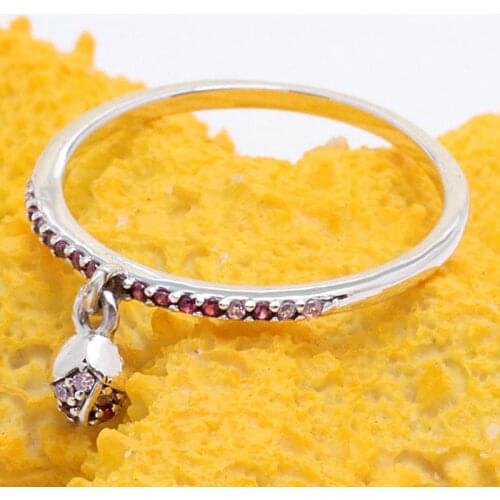 Original Peach Blossom Love in full bloom Rings For Women 925 Sterling Silver Ring Wedding Party Gift Fine Europe Jewelry