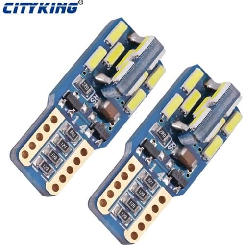 10PCS/lot Car Auto LED T10 canbus 24led W5W Canbus t10 led 24smd 4014 LED nonpolarity led Parking Light External Light
