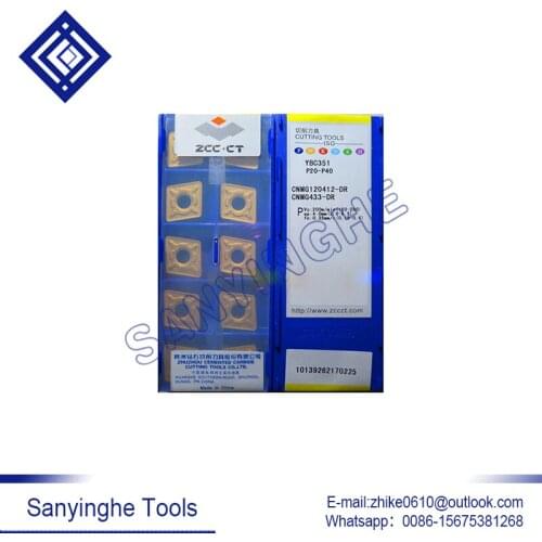 Free shipping high quality 10pcs/lots YBC351 CNMG120412-DR cnc carbide turning inserts