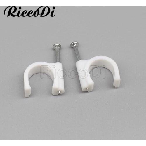 16 MM Path Circle nail/ wire 100PCS/bag 16mm cable clips Round white Y16