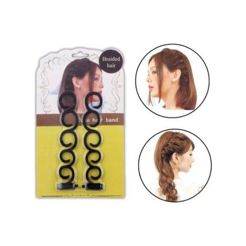 2x Waterfall Twist Roller French Braid Twist Back Hair Styling Braid Tool Clip