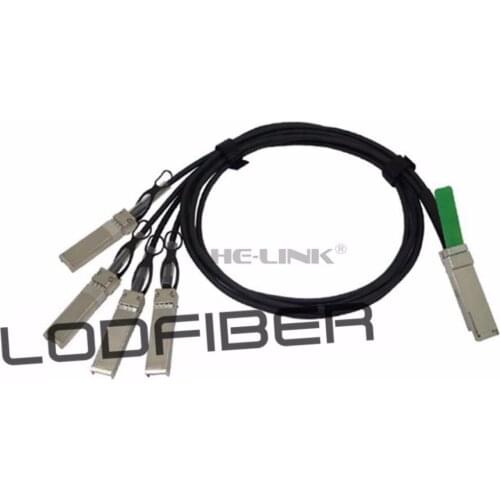 5m (16ft) Extreme Networks 10322 Compatible 40G QSFP+ to 4x10G SFP+ Passive Direct Attach Copper Breakout Cable