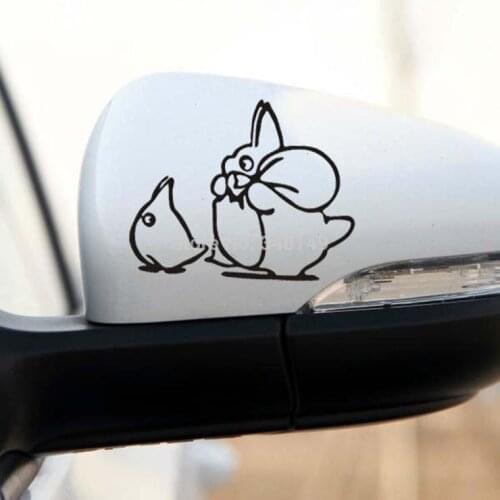 Aliauto 2 x Lovely totoro Car rearview mirror Stickers and decal accessories for volkswagen ford focus mazda peugeot renault kia