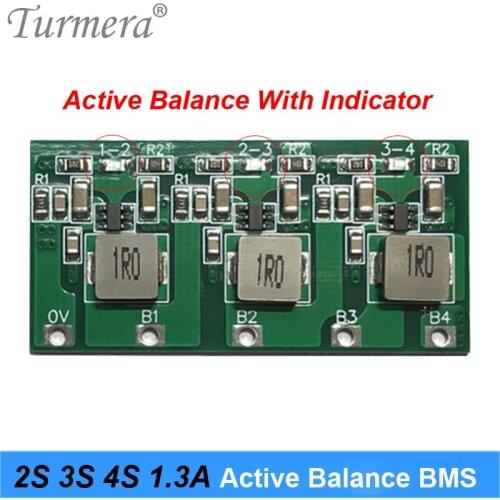 1.3A Active Equalizer Balance Board BMS 2S 3S 4S 8.4V 12.6V 18650 Lithium 32700 Lifepo4 Battery Transfer Active Balancer Turmer