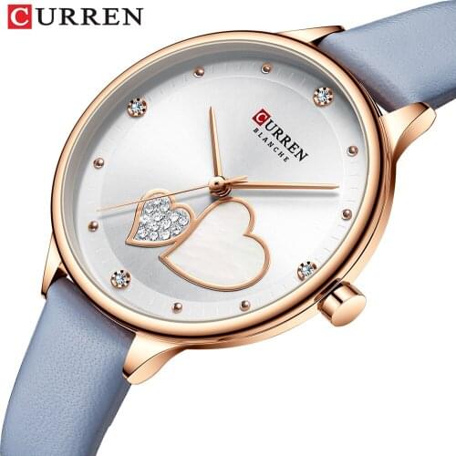 2020 New CURREN Ladies Watch Luxury Fashion Creative 3D Women wrist watches Casual Dress Crystal Clock Relogio Feminino