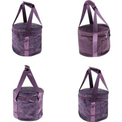 Carrying Case Padded Travelling Bag Oxford Cloth Cotton Purple for Crystal Singing Bowl Parts