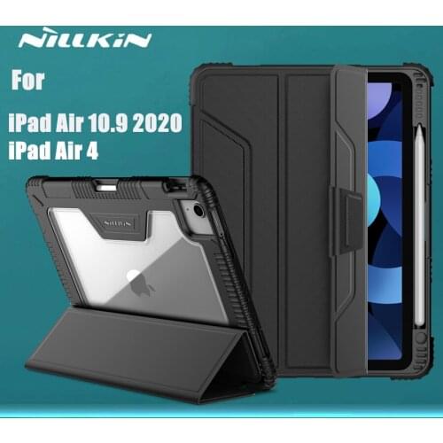 Nillkin For Apple iPad Air 10.9 2020 Case Bumper Flip Leather Case Back Cover Case for Apple iPad Air 4 Tablet Capa Case
