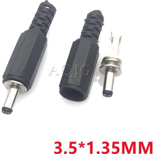 DC002 3.5*1.35MM Electrique Connectors Power Supply Jack Socket Male Mount Plug Terminals DIY male Adapter Blocks