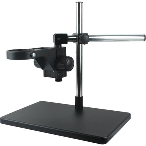 Trinocular Microscope Big Size Adjustable Boom Table Working Stand Holder + 76mm Ring Holder + Multi-axis Adjustable Metal Arm
