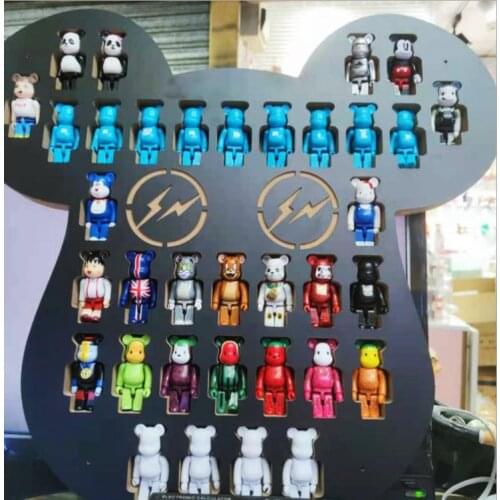 7cm 100% Bearbrick Bear@brick Action Figures Block Bear PVC Model Figures DIY Paint Dolls Kids Toys Children Birthday Gifts