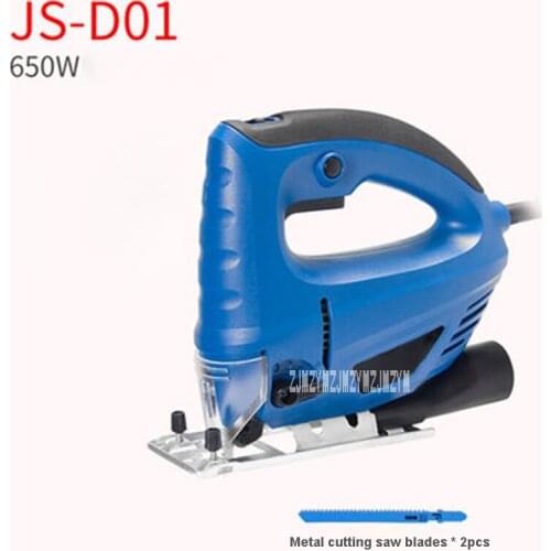 JS-D01 Electric Jig Saw Chainsaw Cutting Machine Small Home Woodworking Tool 6 Variable Speed Electric Saw 220V 650W 3000r / min