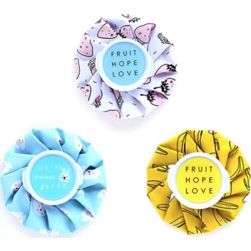 Hot And Cold Multi-purpose Physiotherapy Bag Warm Water Bag White Strawberry Pattern Hot Water Bottles