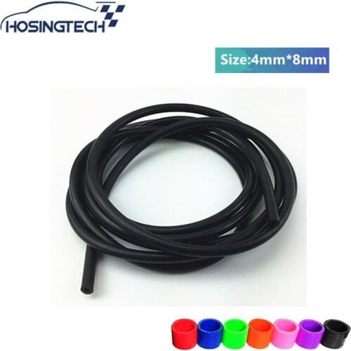 HOSINGTECH- silicone air intake 10m ID: 4MM Silicone Vacuum Hose Black
