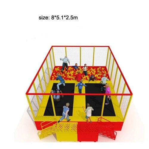 Customized indoor trampoline park, trampoline center, big trampoline