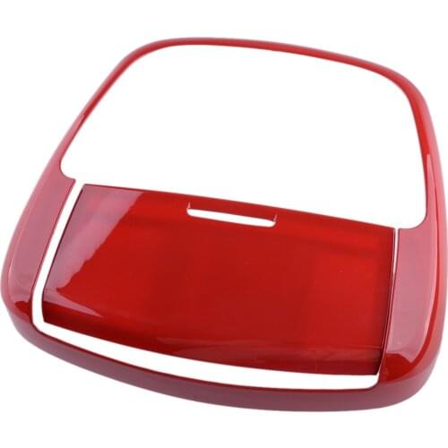 Front Roof Ceiling Reading Light Cover Lamp Frame Trim Bezel Red ABS fit for Dodge Charger Durango 2014 2015 2016 2017 2018 2019