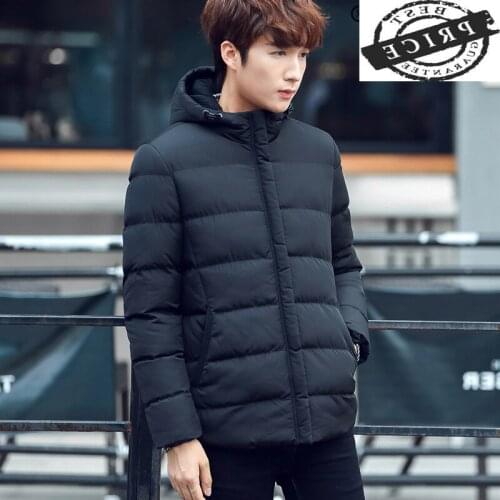 Jacket Men Winter Clothes 2021 Korean Streetwear Thick Warm Parka Coats Casual Down Cotton Overcoat Casaco Hiver LW1321