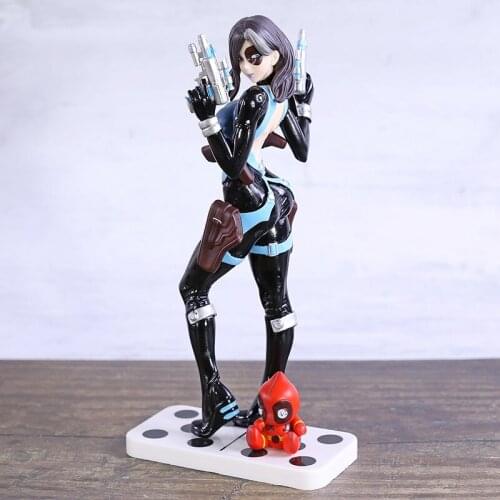 Marvel X-Men Deadpool Domino Neena Thurman PVC Figure Collectible Model Toy