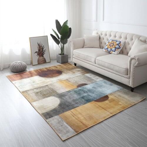 Modern Geometric Stripe Palor Floor Mat Tea Table Blanket Living room Beside Area Rugs Child Play Non-slip Carpet Hoom Decor