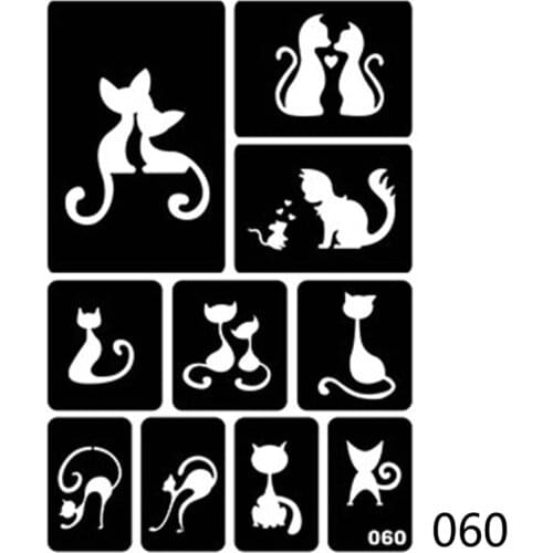 New Body Hand Art Hollow Template Small Cute Flower Butterfly Henna Tattoo Stencil Template Paste Drawing Temporary Girl Drawing